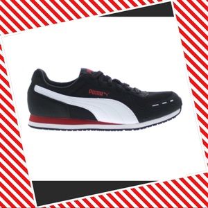 Puma Cabana Racer Mesh in Black & Red